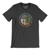 Micanopy Florida Retro Badge Men/Unisex T-Shirt-Dark Grey-Allegiant Goods Co. Vintage Sports Apparel