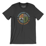 Sandpoint Idaho Retro Badge Men/Unisex T-Shirt-Dark Grey-Allegiant Goods Co. Vintage Sports Apparel