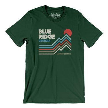 Blue Ridge Georgia Men/Unisex T-Shirt-Forest-Allegiant Goods Co. Vintage Sports Apparel