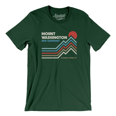 Mount Washington New Hampshire Men/Unisex T-Shirt-Forest-Allegiant Goods Co. Vintage Sports Apparel