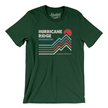 Hurricane Ridge Washington Men/Unisex T-Shirt-Forest-Allegiant Goods Co. Vintage Sports Apparel