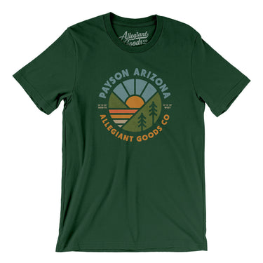 Payson Arizona Retro Badge Men/Unisex T-Shirt-Forest-Allegiant Goods Co. Vintage Sports Apparel