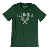 Illinois Tennis Men/Unisex T-Shirt-Forest-Allegiant Goods Co. Vintage Sports Apparel