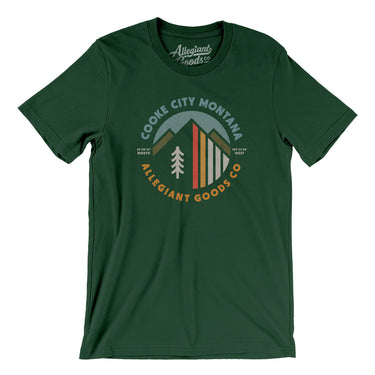 Cooke City Montana Retro Badge Men/Unisex T-Shirt-Forest-Allegiant Goods Co. Vintage Sports Apparel