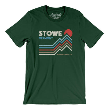 Stowe Vermont Men/Unisex T-Shirt-Forest-Allegiant Goods Co. Vintage Sports Apparel