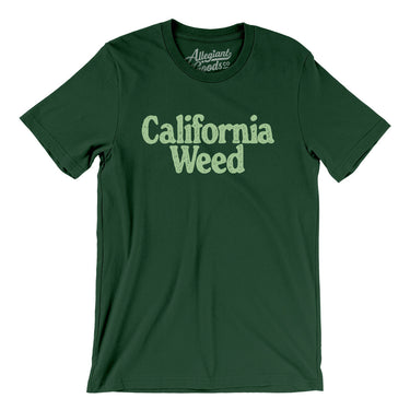 California Weed Men/Unisex T-Shirt-Forest-Allegiant Goods Co. Vintage Sports Apparel