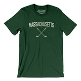 Massachusetts Golf Men/Unisex T-Shirt-Forest-Allegiant Goods Co. Vintage Sports Apparel