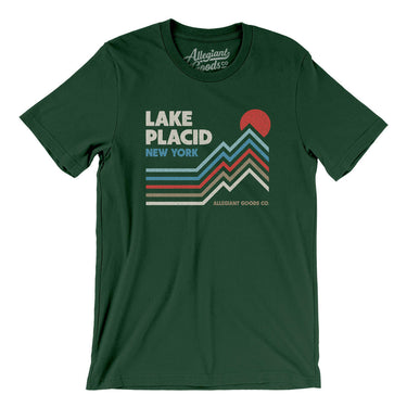 Lake Placid New York Men/Unisex T-Shirt-Forest-Allegiant Goods Co. Vintage Sports Apparel