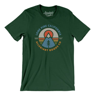 Lone Pine California Retro Badge Men/Unisex T-Shirt-Forest-Allegiant Goods Co. Vintage Sports Apparel