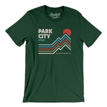 Park City Utah Men/Unisex T-Shirt-Forest-Allegiant Goods Co. Vintage Sports Apparel