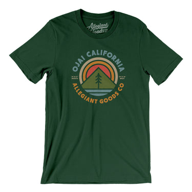 Ojai California Retro Badge Men/Unisex T-Shirt-Allegiant Goods Co. Vintage Sports Apparel