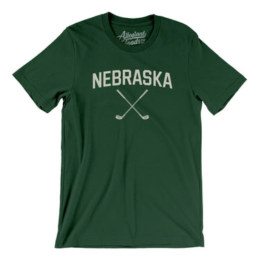 Nebraska Golf Men/Unisex T-Shirt-Forest-Allegiant Goods Co. Vintage Sports Apparel