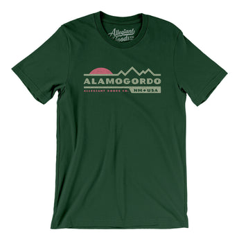 Alamogordo Mountain Sunset Men/Unisex T-Shirt-Forest-Allegiant Goods Co. Vintage Sports Apparel