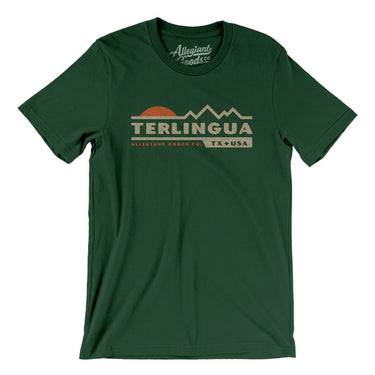 Terlingua Mountain Sunset Men/Unisex T-Shirt-Forest-Allegiant Goods Co. Vintage Sports Apparel