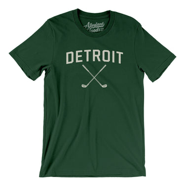 Detroit Golf Men/Unisex T-Shirt-Forest-Allegiant Goods Co. Vintage Sports Apparel
