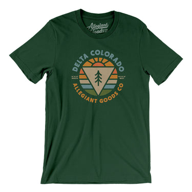 Delta Colorado Retro Badge Men/Unisex T-Shirt-Forest-Allegiant Goods Co. Vintage Sports Apparel