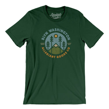 Blye Washington Retro Badge Men/Unisex T-Shirt-Forest-Allegiant Goods Co. Vintage Sports Apparel