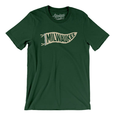 Milwaukee Pennant Men/Unisex T-Shirt-Allegiant Goods Co. Vintage Sports Apparel