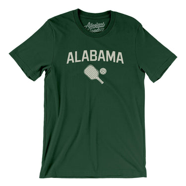 Alabama Pickleball Men/Unisex T-Shirt-Forest-Allegiant Goods Co. Vintage Sports Apparel