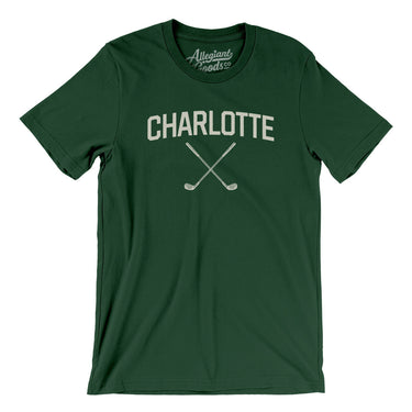 Charlotte Golf Men/Unisex T-Shirt-Forest-Allegiant Goods Co. Vintage Sports Apparel