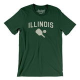 Illinois Pickleball Men/Unisex T-Shirt-Forest-Allegiant Goods Co. Vintage Sports Apparel