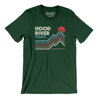 Hood River Oregon Men/Unisex T-Shirt-Forest-Allegiant Goods Co. Vintage Sports Apparel