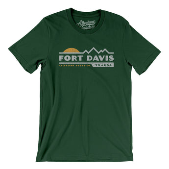 Fort Davis Mountain Sunset Men/Unisex T-Shirt-Forest-Allegiant Goods Co. Vintage Sports Apparel