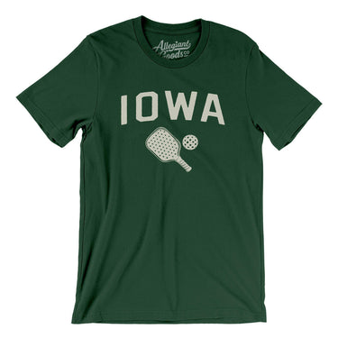 Iowa Pickleball Men/Unisex T-Shirt-Forest-Allegiant Goods Co. Vintage Sports Apparel