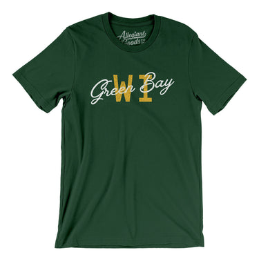 Green Bay Wi Overprinted Men/Unisex T-Shirt-Allegiant Goods Co. Vintage Sports Apparel
