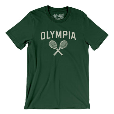 Olympia Tennis Men/Unisex T-Shirt-Forest-Allegiant Goods Co. Vintage Sports Apparel