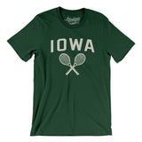 Iowa Tennis Men/Unisex T-Shirt-Forest-Allegiant Goods Co. Vintage Sports Apparel