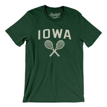 Iowa Tennis Men/Unisex T-Shirt-Forest-Allegiant Goods Co. Vintage Sports Apparel