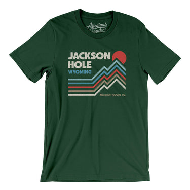 Jackson Hole Wyoming Men/Unisex T-Shirt-Forest-Allegiant Goods Co. Vintage Sports Apparel