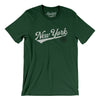 New York Vintage Script Men/Unisex T-Shirt-Forest-Allegiant Goods Co. Vintage Sports Apparel