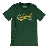 Oakland Vintage Script Men/Unisex T-Shirt-Allegiant Goods Co. Vintage Sports Apparel