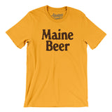 Maine Beer Men/Unisex T-Shirt-Gold-Allegiant Goods Co. Vintage Sports Apparel