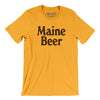 Maine Beer Men/Unisex T-Shirt-Gold-Allegiant Goods Co. Vintage Sports Apparel