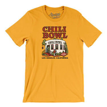 Chili Bowl Men/Unisex T-Shirt-Gold-Allegiant Goods Co. Vintage Sports Apparel