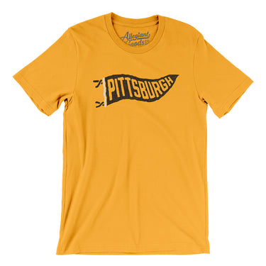 Pittsburgh Pennant Men/Unisex T-Shirt-Allegiant Goods Co. Vintage Sports Apparel