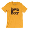 Iowa Beer Men/Unisex T-Shirt-Gold-Allegiant Goods Co. Vintage Sports Apparel