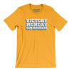 Victory Monday Los Angeles Men/Unisex T-Shirt-Gold-Allegiant Goods Co. Vintage Sports Apparel
