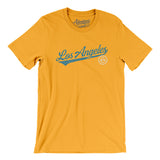 Los Angeles Vintage Script Men/Unisex T-Shirt-Allegiant Goods Co. Vintage Sports Apparel