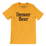 Denver Beer Men/Unisex T-Shirt-Gold-Allegiant Goods Co. Vintage Sports Apparel