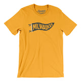 Milwaukee Pennant Men/Unisex T-Shirt-Allegiant Goods Co. Vintage Sports Apparel