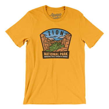 Zion National Park Badge Men/Unisex T-Shirt-Allegiant Goods Co. Vintage Sports Apparel