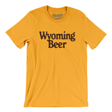 Wyoming Beer Men/Unisex T-Shirt-Allegiant Goods Co. Vintage Sports Apparel