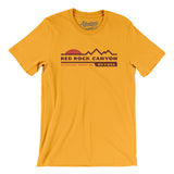 Red Rock Canyon Sunset Men/Unisex T-Shirt-Gold-Allegiant Goods Co. Vintage Sports Apparel