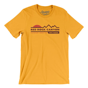 Red Rock Canyon Sunset Men/Unisex T-Shirt-Gold-Allegiant Goods Co. Vintage Sports Apparel
