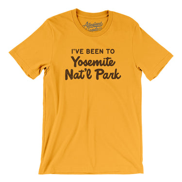 I've Been To Yosemite National Park Men/Unisex T-Shirt-Allegiant Goods Co. Vintage Sports Apparel