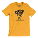 Cat's Records and Tapes in Gold Color